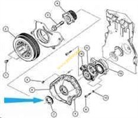 Simering klikové hřídele, přední 5179633AA Jeep Cherokee,Liberty,Wrangler JK